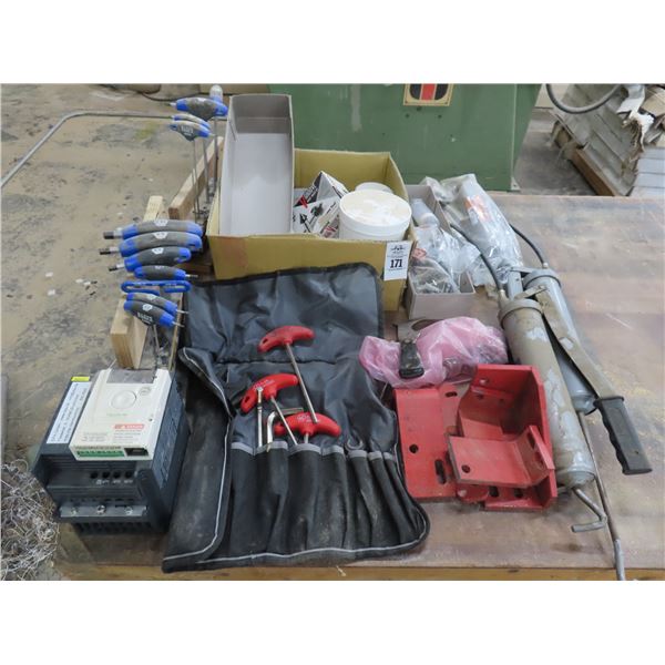 Tea Handle Hex Keys, Grease Guns, Hardware