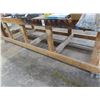 Image 1 : Wooden Approx.  3'  X  10'  Rolling Work Table