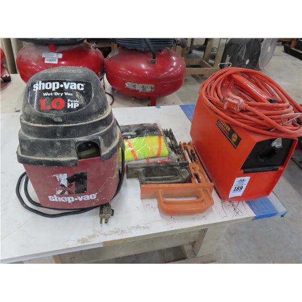 Mini Shop Vac, Hoover Commercial Vac, Safety Vests, Bits