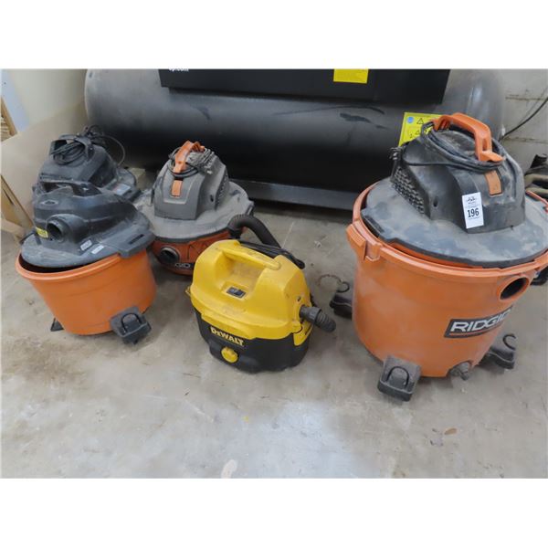 Ridgid/Dewalt Asst. Shop Vacs - 5