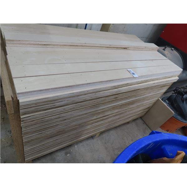 Wooden Bin w/Finished Wood Cuts - Approx. 40"
