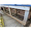 Image 2 : 2-Approx.  3'  X  10'  Rolling Work Tables - 2 X $