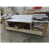 Image 2 : Approx.  4'  X  8'  Rolling Work Table w/Supplies