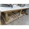 Image 1 : Approx  4'  X  8'  Rolling Table w/Wood Cuts