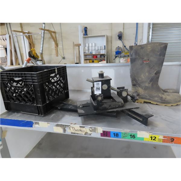 Batteries, Drawer Bin, Asst. Supplies On Cart