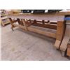 Image 2 : 2-Wooden Approx.  3'  X  10'  Rolling Work Tables - 2 X $