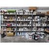 Image 2 : Large Lot of Asst. Paints - Includes 3 Metal Storage Racks