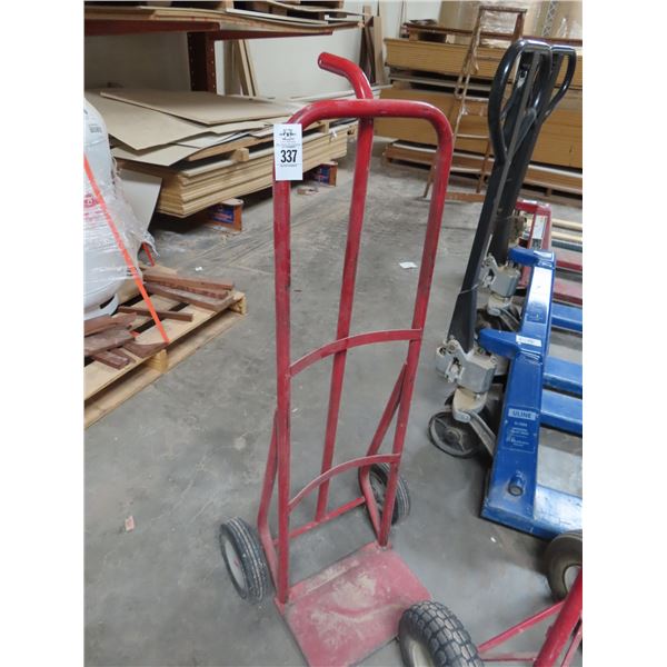 Red Hard Tire Hand Truck