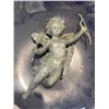 Image 2 : Vintage Bronze Angel On Cobalt Blue Plate