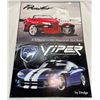 Image 2 : 4 Pieces Of Car Memorabilia; 2 Metal Car Signs, Viper Booklet, Plymouth Prowler Booklet