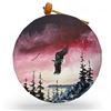 Image 1 : Hand Made And Painted First Nations Bald Eagle Scene Hide Drum