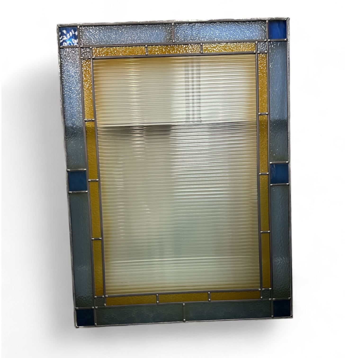 Stained Glass Window With Thick Glass Backing