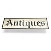 Image 1 : Vintage Wooden Hand Made And Painted Hanging "Antiques" Sign