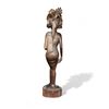 Image 2 : Vintage Hand Carved Lady Wooden Statue