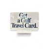 Image 1 : Vintage Get A Gulf Travel Card Double Sided Metal Advertisement