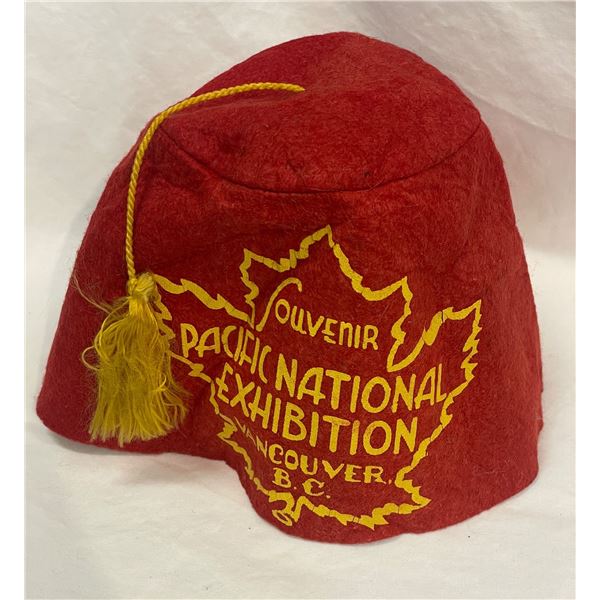 Vintage Pacific National Exposition Vancouver Bc Souvenir Shriners Hat