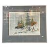 Image 1 : Framed Artist Signed Lep 29/90 "Snowbound" With Coa By Robert Genn 1981