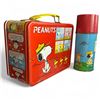 Image 2 : Vintage Peanuts Thermos Metal Lunch Kit With Matching Thermos