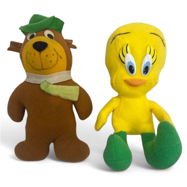2 Vintage Plush Dolls, Tweedy Bird, Yogi Bear