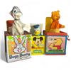 Image 1 : 3 Vintage Jack In The Boxes; Mickey Mouse, Winnie The Pooh, Bugs Bunny