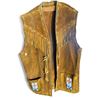 Image 1 : Vintage First Nations Raw Hide Leather Vest, With Bead Work And Antler Tip Buttons