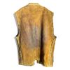 Image 2 : Vintage First Nations Raw Hide Leather Vest, With Bead Work And Antler Tip Buttons