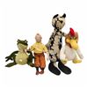 Image 1 : 4 Assorted Vintage Plushies, Tintin, Foghorn Leghorn, Etc..
