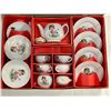 Image 2 : Vintage Toy China Tea Set Service For 4, 17 Piece Set , In Original Box