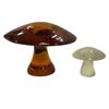 Image 1 : Pair Of Art Glass Mushrooms