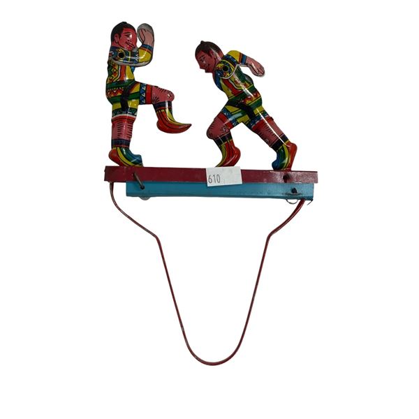 Vintage Tin Litho Hand Squeeze Fighters