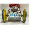 Image 2 : Vintage Tin Litho Wind Up Kiddy Cyclist By Unique Art Mfg. Co