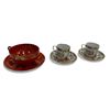 Image 1 : 3 Vintage Chinese Teacups And Saucers