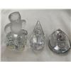 Image 2 : 7 Assorted Art Glass Paper Weights, Ducks, Owl, Cherub, Etc..