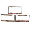 Image 1 : 3 Vintage License Plate Frames, San Jose, Yuma Arizona, & Medford