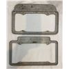 Image 2 : 2 Vintage License Plate Frames, Whalley, And Wm. Clark & Sons