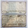 Image 2 : 2 1957 British Columbia License Plates