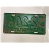 Image 2 : 1936 British Columbia License Plate