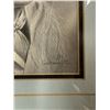 Image 2 : Framed Print Of Native Chief With Eagle By Samlu 1989
