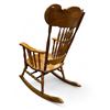 Image 2 : Vintage Carved Oak Rocking Chair