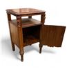 Image 2 : Vintage Carved 2 Tier End Table With Compartment