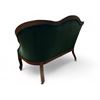 Image 2 : Vintage Victorian Button Backed Sofa With Green Velvet Upholstery