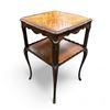 Image 2 : Vintage Carved Wood 2 Tier End Table