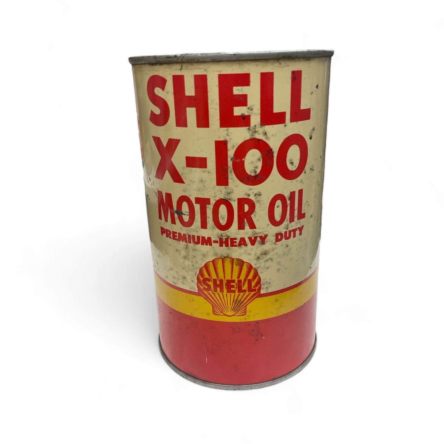 Shell X100 Vintage Shell X-100 1 Imperial Quart Motor Oil Can