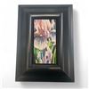 Image 2 : 3 Framed Painted Porcelain Tiles & 4 Silver Cased Salt & Pepper Shakers