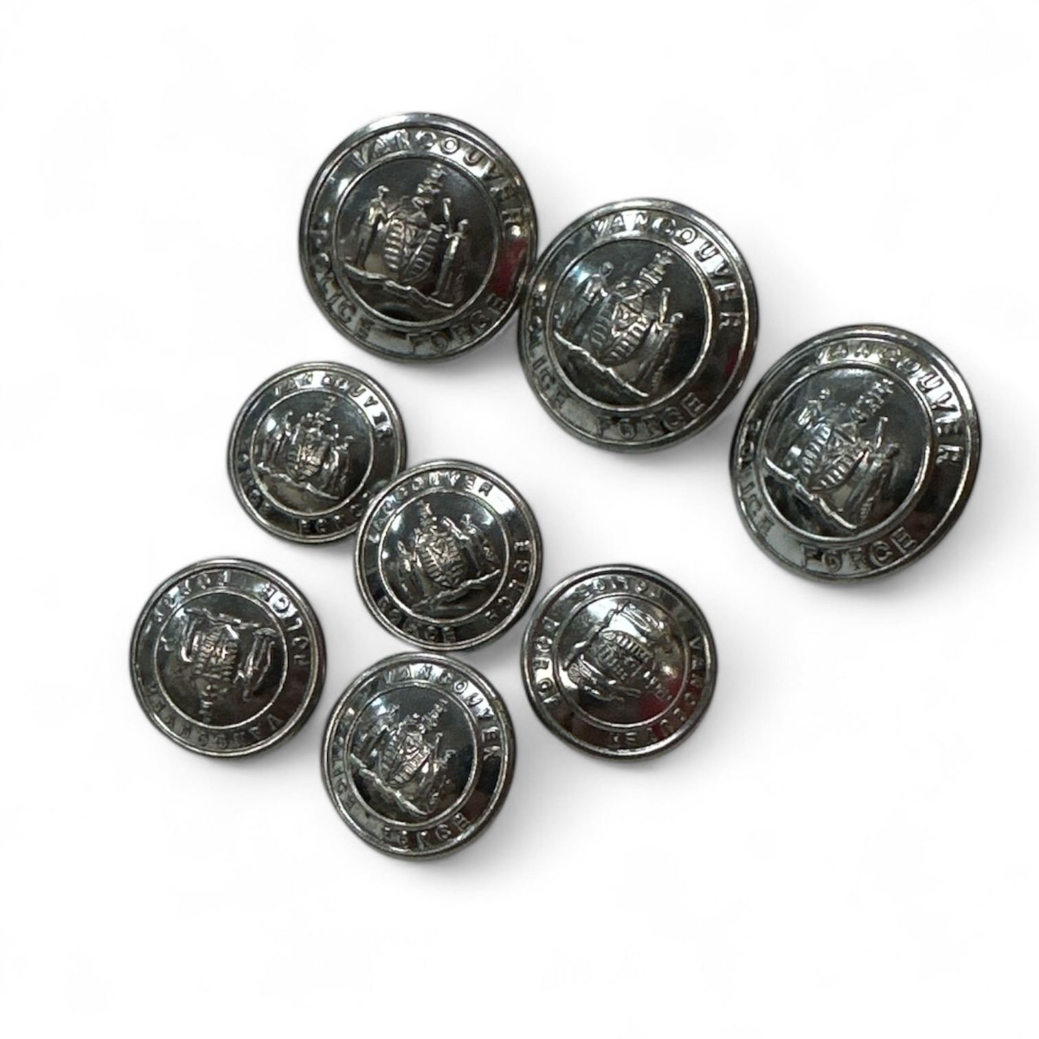Assorted Vintage Vancouver Police Force Buttons