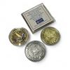 Image 2 : 4 Coins, 2 Aztec Calendar Coins , 25Th Anniversary Super Bowl Medallion & Brecagne Coin