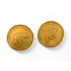Image 2 : Pair Of Green Stone Cuff Links & Pair Of North West Territories Cuff Links
