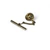Image 2 : Vintage Siffari 10K Gold Jade Tie Tack Pin