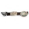 Image 2 : 8 Assorted Vintage Belt Buckles On Belt