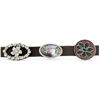 Image 3 : 8 Assorted Vintage Belt Buckles On Belt
